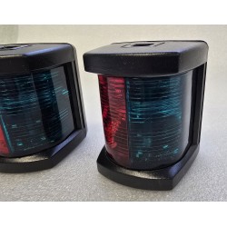 3562 HELLA MARINE 2LT 003 562-042 LAMPY NAWIGACYJNE CZARNE ZIELONO-CZERWONE (ZESTAW 2 SZTUKI)