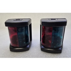 3562 HELLA MARINE 2LT 003 562-042 LAMPY NAWIGACYJNE CZARNE ZIELONO-CZERWONE (ZESTAW 2 SZTUKI)