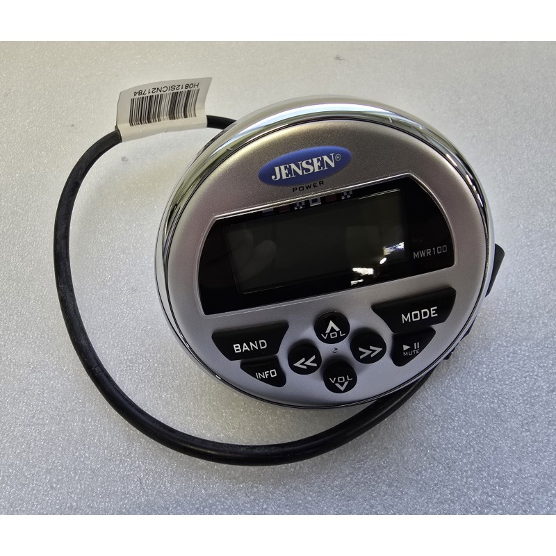 MWR100 JENSEN PRZEWODOWY PILOT DO STEROWANIA SYSTEMEM AUDIO WODOODPORNY LCD