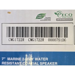 CMG1722R CLARION GŁOŚNIKI JACHTOWE WODOSZCZELNE 2-DROŻNE 100W 170MM