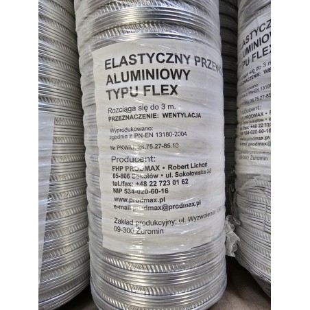 DN80MM RURA ALUMINIOWA TYPU FLEX SPIRO ALUFLEX PRODMAX