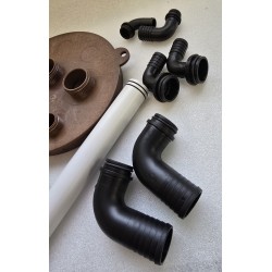 197491 NUOVA RADE POKRYWA ZBIORNIKA DIABLO H305 Z PRZYŁĄCZAMI DO WODY SZAREJ