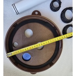 197491 NUOVA RADE POKRYWA ZBIORNIKA DIABLO H305 Z PRZYŁĄCZAMI DO WODY SZAREJ