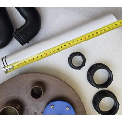 197491 NUOVA RADE POKRYWA ZBIORNIKA DIABLO H305 Z PRZYŁĄCZAMI DO WODY SZAREJ