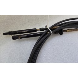 173114 JOHNSON EVINRUDE BOMBARDIER KABEL STERUJĄCY PRZEPUSTNICĄ I ZMIANĄ BIEGÓW 14FT 4,27M (ZESTAW 2 SZTUKI)