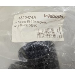1320474A WEBASTO TRÓJNIK WYSOKOTEMPERATUROWY MODEL T 60X60X60MM CZARNY