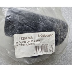 1320474A WEBASTO TRÓJNIK WYSOKOTEMPERATUROWY MODEL T 60X60X60MM CZARNY