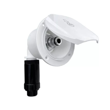 47813 NUOVA RADE PRZYŁĄCZE WLOTU WODY KĄTOWE Z POKRYWKĄ I REGULATOREM (OUTLET)