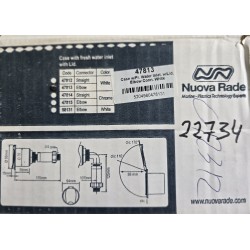 47813 NUOVA RADE PRZYŁĄCZE WLOTU WODY KĄTOWE Z POKRYWKĄ I REGULATOREM (OUTLET)
