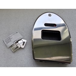 MF-03-310-24 SOUTHCO ZAMEK DO DRZWI PRZESUWNYCH OWALNYCH MF FLUSH STAL NIERDZEWNA WODOODPORNY (POWYSTAWOWY)