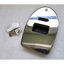 MF-03-310-24 SOUTHCO ZAMEK DO DRZWI PRZESUWNYCH OWALNYCH MF FLUSH STAL NIERDZEWNA WODOODPORNY (POWYSTAWOWY)