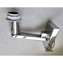 7095 FORESTI & SUARDI LAMPA ŚCIENNA POKOJOWA ODCHYLANA MOSIĄDZ (BEZ KLOSZA)