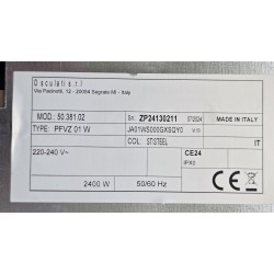 50.381.02 OSCULATI GRILL ELEKTRYCZNY Z PIROCERAMICZNĄ POKRYWĄ 2400W 50/60Hz 220-240V (OUTLET)