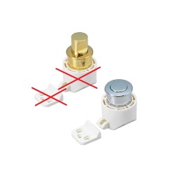 PKL05L SUGATSUNE PRZYCISK MEBLOWY LEWY (LATCH) TYPU PUSH BEZ ZATRZASKU JACHT KAMPER MEBLE CHROM