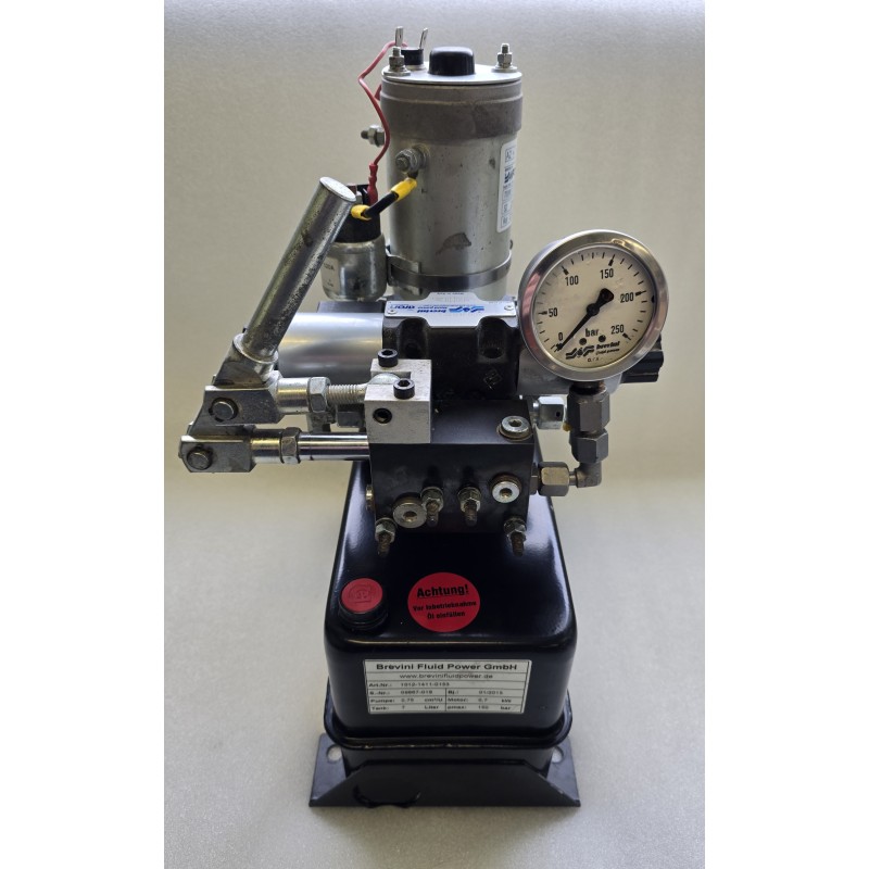 1012-1411-0153 BREVINI AGREGAT HYDRAULICZNY 12V 07kW 0,75ccm U-1sekcja z silnikiem (POTESTOWY)