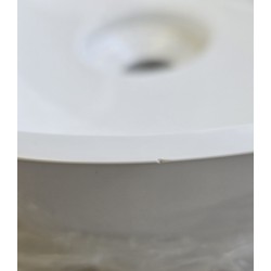 SILK500BP OMNIRES UMYWALKA NABLATOWA 50x35CM BIAŁY POŁYSK SILK M+ ( DELIKATNIE USZKODZONA)