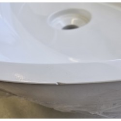 SILK500BP OMNIRES UMYWALKA NABLATOWA 50x35CM BIAŁY POŁYSK SILK M+ ( DELIKATNIE USZKODZONA)