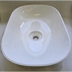 SILK500BP OMNIRES UMYWALKA NABLATOWA 50x35CM BIAŁY POŁYSK SILK M+ ( DELIKATNIE USZKODZONA)