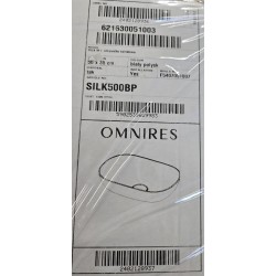 SILK500BP OMNIRES UMYWALKA NABLATOWA 50x35CM BIAŁY POŁYSK SILK M+ ( DELIKATNIE USZKODZONA)