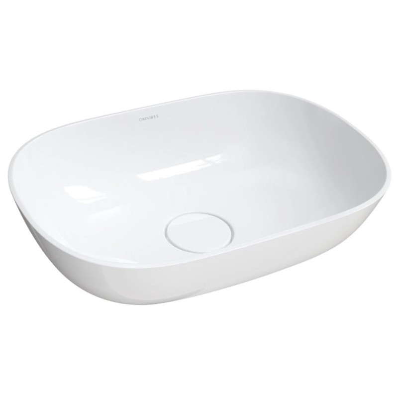 SILK500BP OMNIRES UMYWALKA NABLATOWA 50x35CM BIAŁY POŁYSK SILK M+ ( DELIKATNIE USZKODZONA)