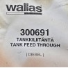 300691 (367216) WALLAS PRZEWÓD ZBIORNIKA DLA GRZEJNIKÓW WALLAS 6M (OUTLET)