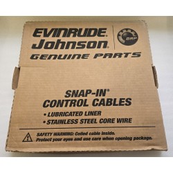 173116 JOHNSON EVINRUDE BOMBARDIER KABEL STERUJĄCY PRZEPUSTNICĄ I ZMIANĄ BIEGÓW 16FT 4,8M