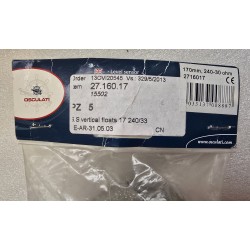 27.160.17 OSCULATI CZUJNIK POZIOMU PALIWA AISI316 17CM 240/33Ohm 12/24V