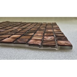 MOSAFIL MOZAIKA SZKLANA Z MASY PERŁOWEJ BRĄZOWO ZŁOTY 30x30CM (OUTLET)