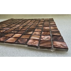 MOSAFIL MOZAIKA SZKLANA Z MASY PERŁOWEJ BRĄZOWO ZŁOTY 30x30CM (OUTLET)