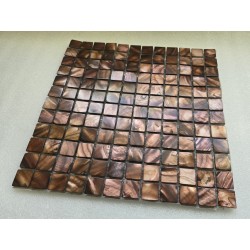 MOSAFIL MOZAIKA SZKLANA Z MASY PERŁOWEJ BRĄZOWO ZŁOTY 30x30CM (OUTLET)