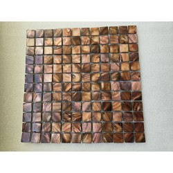 MOSAFIL MOZAIKA SZKLANA Z MASY PERŁOWEJ BRĄZOWO ZŁOTY 30x30CM (OUTLET)