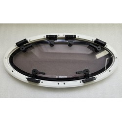 854621 MOONLIGHT BSI OKNO JACHTOWE Z SZYBĄ PRZYCIEMNIONĄ BIAŁA RAMA 482x227mm (OUTLET)