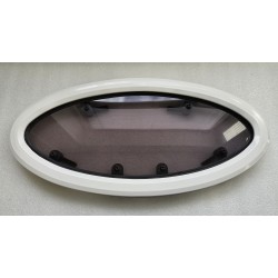 854621 MOONLIGHT BSI OKNO JACHTOWE Z SZYBĄ PRZYCIEMNIONĄ BIAŁA RAMA 482x227mm (OUTLET)