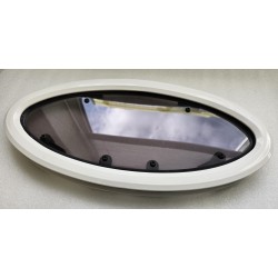 854621 MOONLIGHT BSI OKNO JACHTOWE Z SZYBĄ PRZYCIEMNIONĄ BIAŁA RAMA 482x227mm (OUTLET)