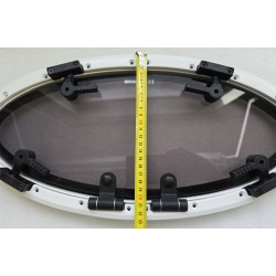 854621 MOONLIGHT BSI OKNO JACHTOWE Z SZYBĄ PRZYCIEMNIONĄ BIAŁA RAMA 482x227mm (OUTLET)