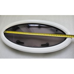 854621 MOONLIGHT BSI OKNO JACHTOWE Z SZYBĄ PRZYCIEMNIONĄ BIAŁA RAMA 482x227mm (OUTLET)