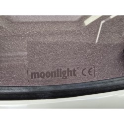 854621 MOONLIGHT BSI OKNO JACHTOWE Z SZYBĄ PRZYCIEMNIONĄ BIAŁA RAMA 482x227mm (OUTLET)