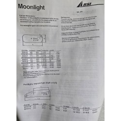 854621 MOONLIGHT BSI OKNO JACHTOWE Z SZYBĄ PRZYCIEMNIONĄ BIAŁA RAMA 482x227mm (OUTLET)
