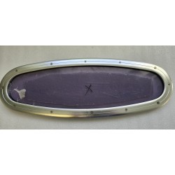 OKNO JACHTOWE OWALNE NIEOTWIERANE Z PRZYCIEMNIONĄ SZYBĄ 520x185MM(OUTLET)