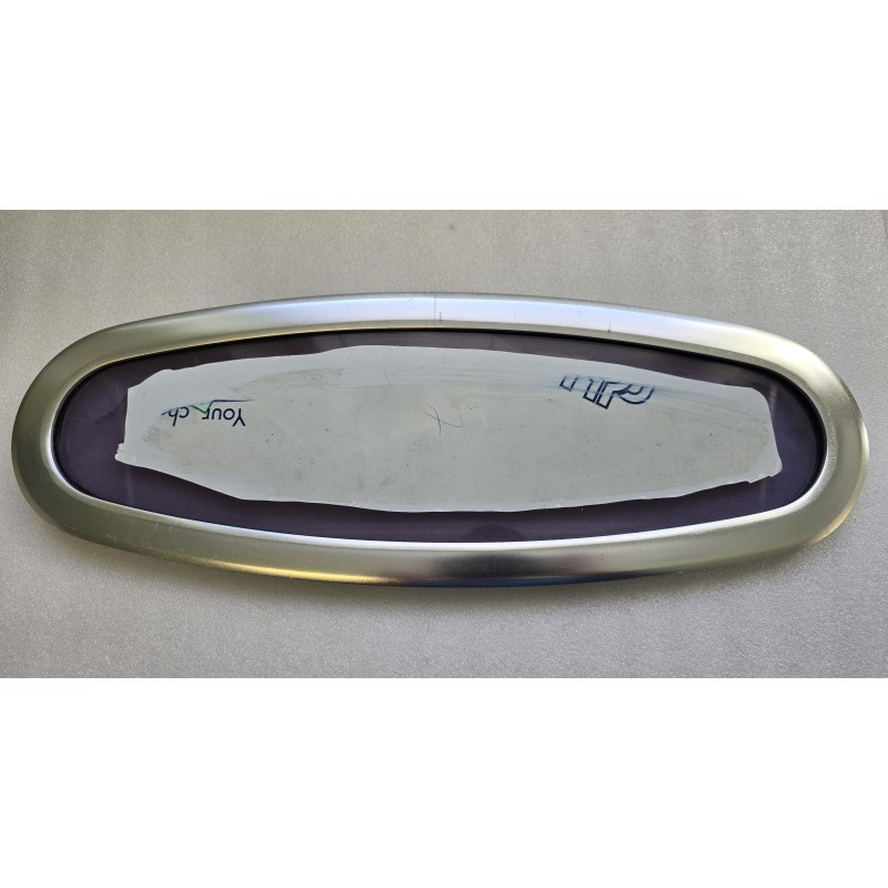 OKNO JACHTOWE OWALNE NIEOTWIERANE Z PRZYCIEMNIONĄ SZYBĄ 520x185MM(OUTLET)