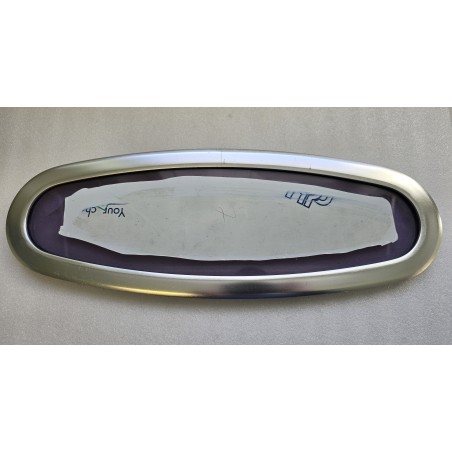 OKNO JACHTOWE OWALNE NIEOTWIERANE Z PRZYCIEMNIONĄ SZYBĄ 520x185MM(OUTLET)
