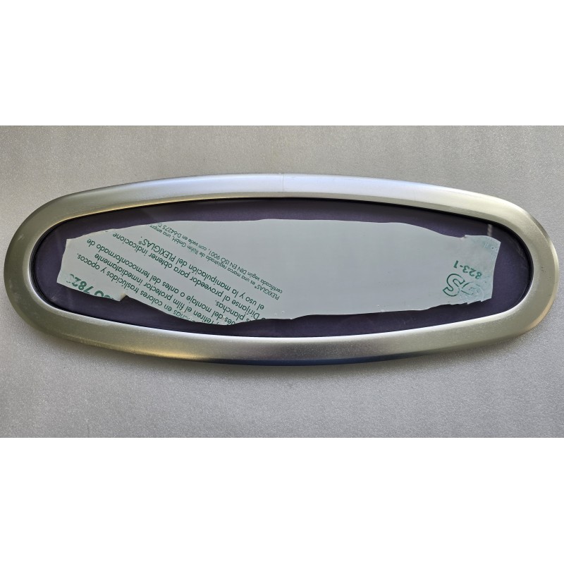 OKNO JACHTOWE OWALNE NIEOTWIERANE Z PRZYCIEMNIONĄ SZYBĄ 520x185MM P5 (OUTLET)