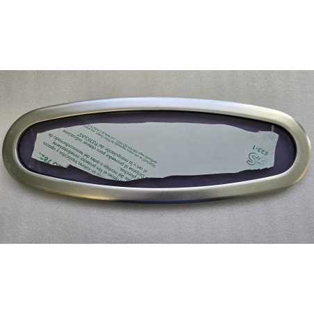 OKNO JACHTOWE OWALNE NIEOTWIERANE Z PRZYCIEMNIONĄ SZYBĄ 520x185MM P5 (OUTLET)