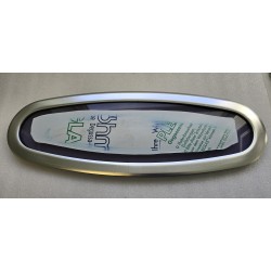 OKNO JACHTOWE OWALNE NIEOTWIERANE Z PRZYCIEMNIONĄ SZYBĄ 520x185MM P6 (OUTLET)