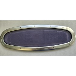 OKNO JACHTOWE OWALNE NIEOTWIERANE Z PRZYCIEMNIONĄ SZYBĄ 520x185MM P6 (OUTLET)