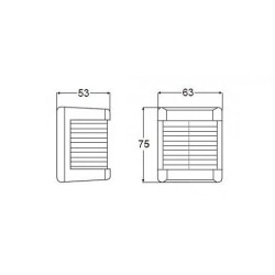 2LT 003.562-141 HELLA MARINE LAMPA NAWIGACYJNA DZIOBOWA ZIELONO-CZERWONA BIAŁA OBUDOWA (OUTLET)