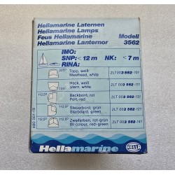2LT 003.562-141 HELLA MARINE LAMPA NAWIGACYJNA DZIOBOWA ZIELONO-CZERWONA BIAŁA OBUDOWA (OUTLET)