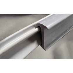 02357 ZF MARINE WKŁAD DO LISTWY TR37 ODBOJNICA SZARA POPIELATA 20mb