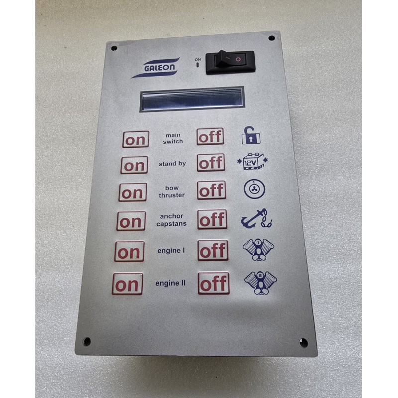 SPIDER 210 PANEL STERUJĄCY NA 6 WŁĄCZNIKÓW Z JACHTU GALEON (POTESTOWY)