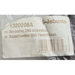 1320208A WEBASTO WYLOT POWIETRZA D60 UCHYLNY OTWIERANY BRĄZOWY (OUTLET)